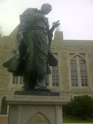 Statue of my favorite saint, Ignatius of Loyola